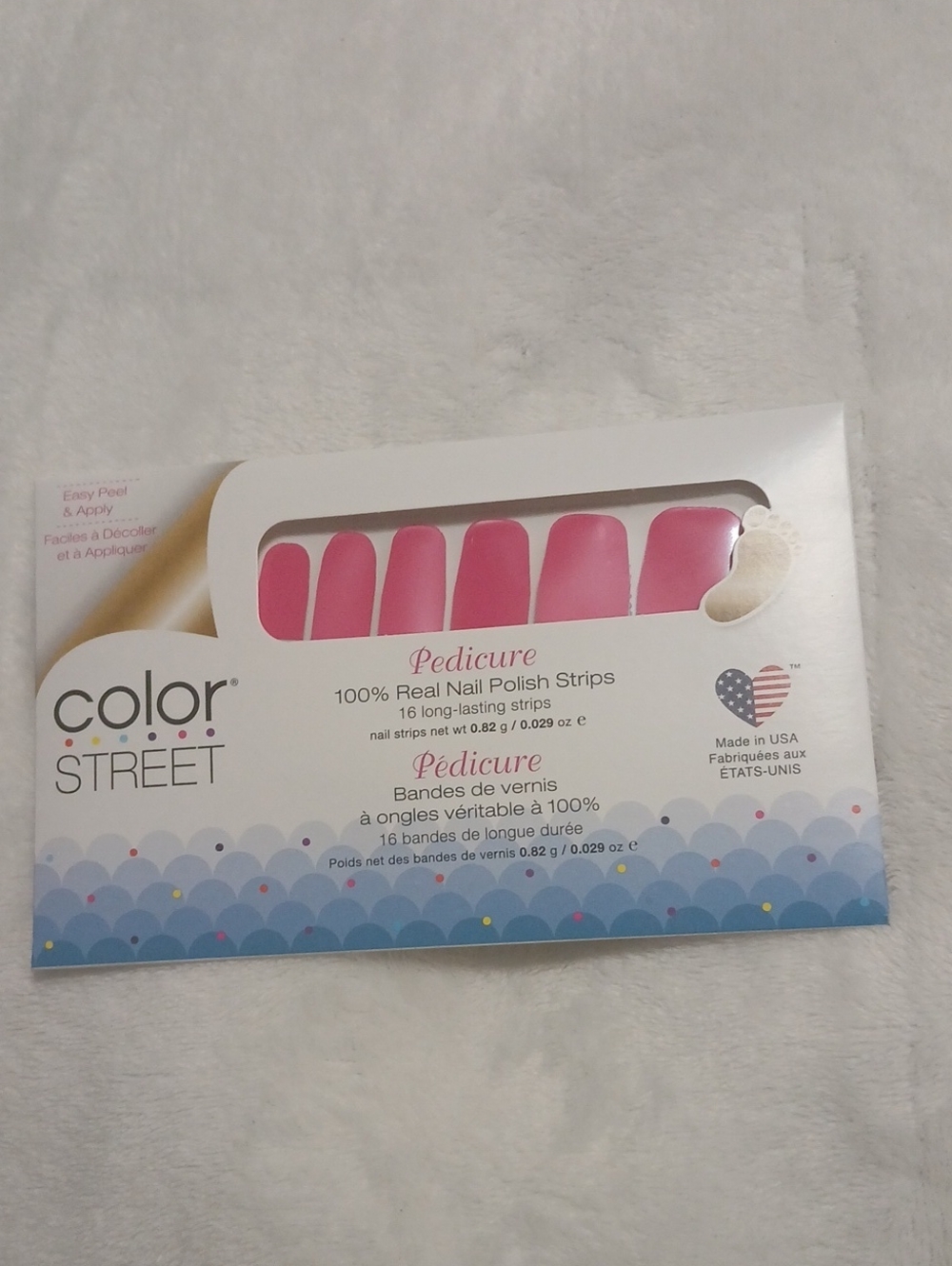NC12 Color Street Pink Pedicure Nail Polish Strips - SEOUL SISTER